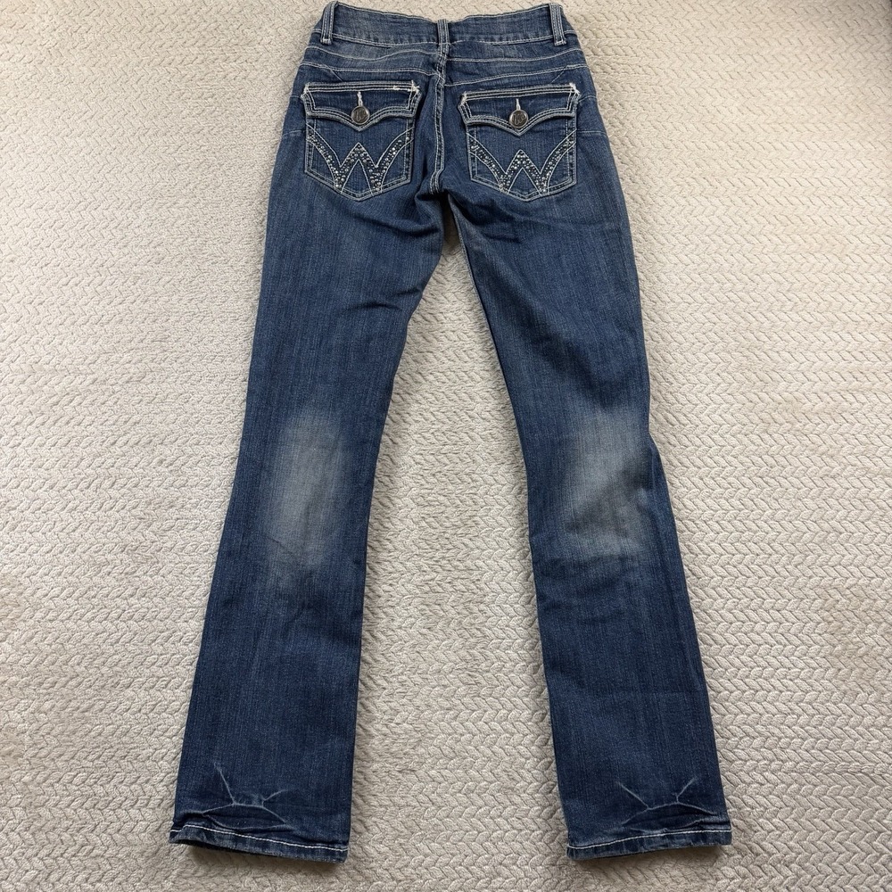 Wrangler Denim Cowgirl Jeans‎ Tall Juniors 1/2X34 (27x34) Flap Pocket Western - Picture 3 of 16